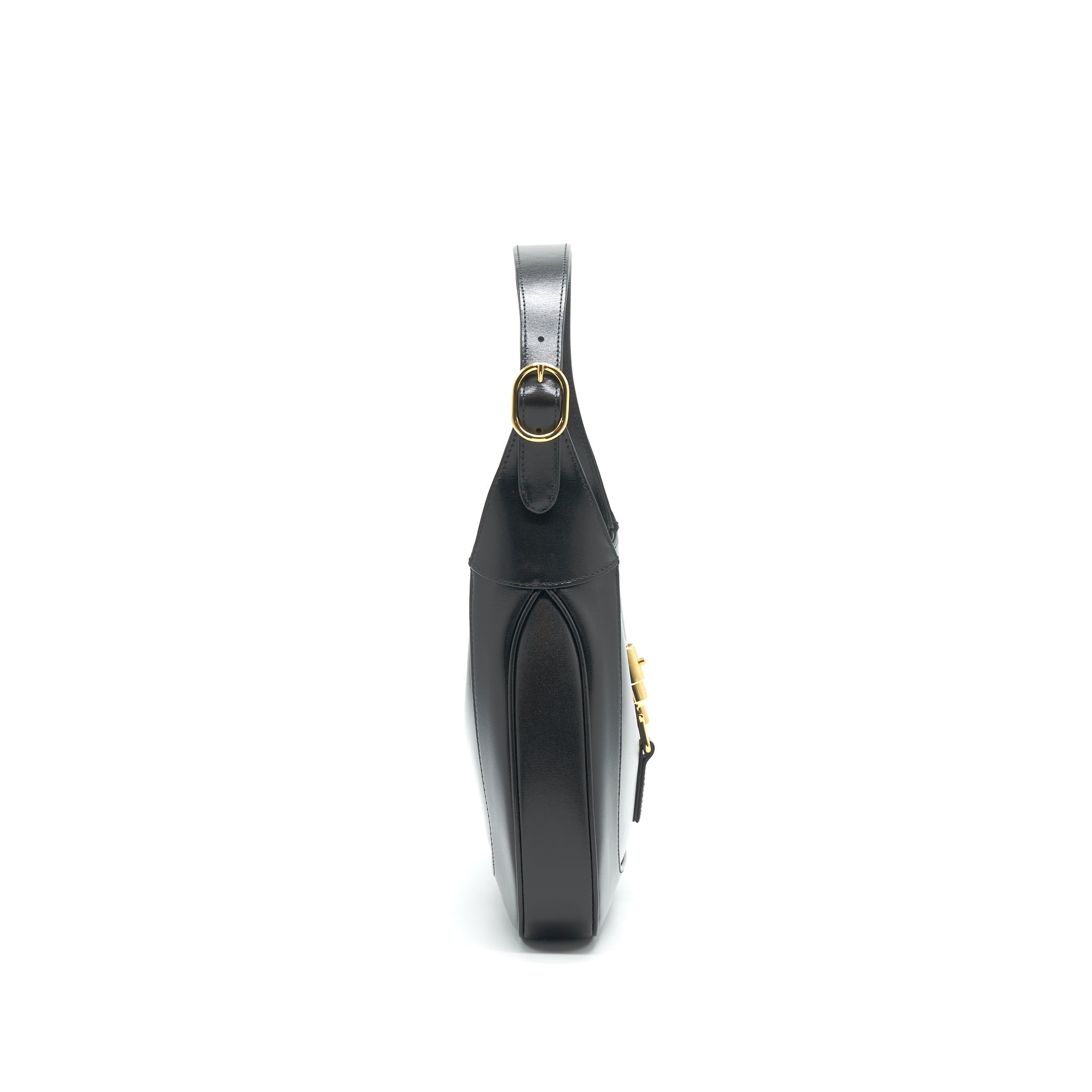 GUCCI JACKIE 1961 IN BLACK LEATHER IN GHW