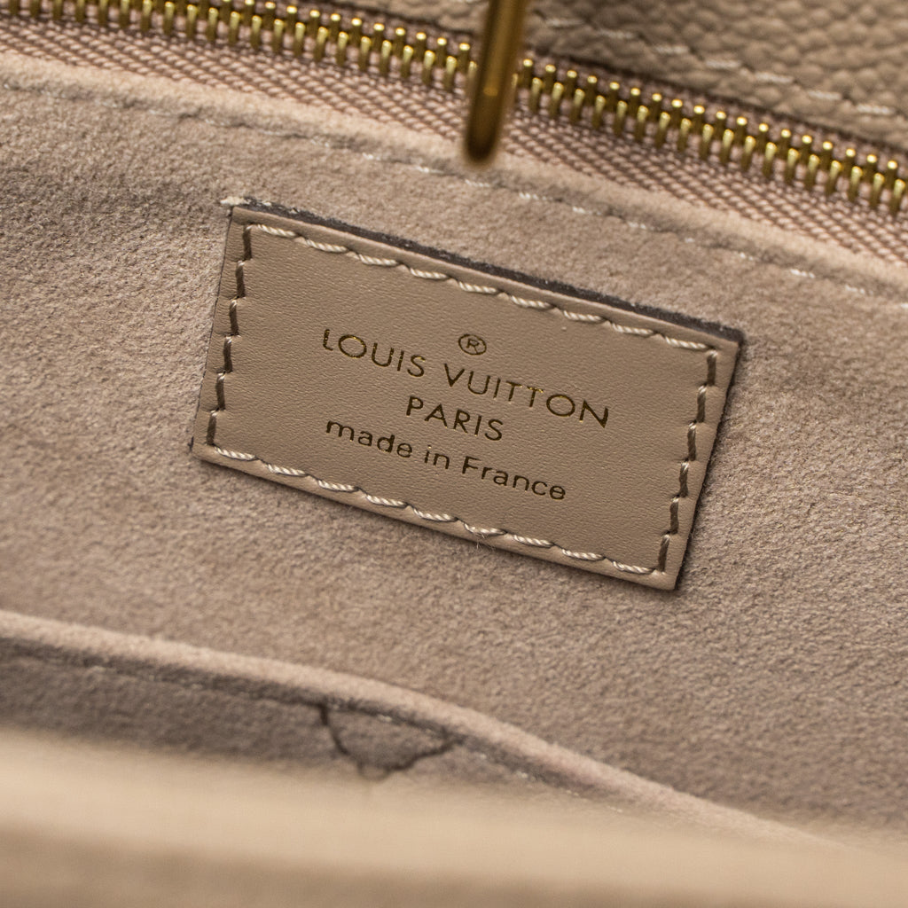 LOUIS VUITTON ON THE GO MM MONOGRAM EMPREINTE TOURTERELLE GHW