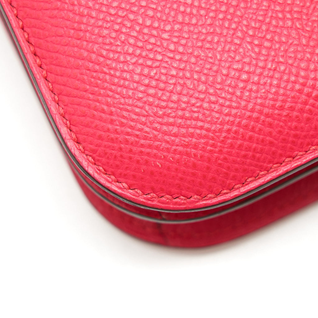 HERMES MINI CONSTANCE EPSOM ROSE EXTREME GHW