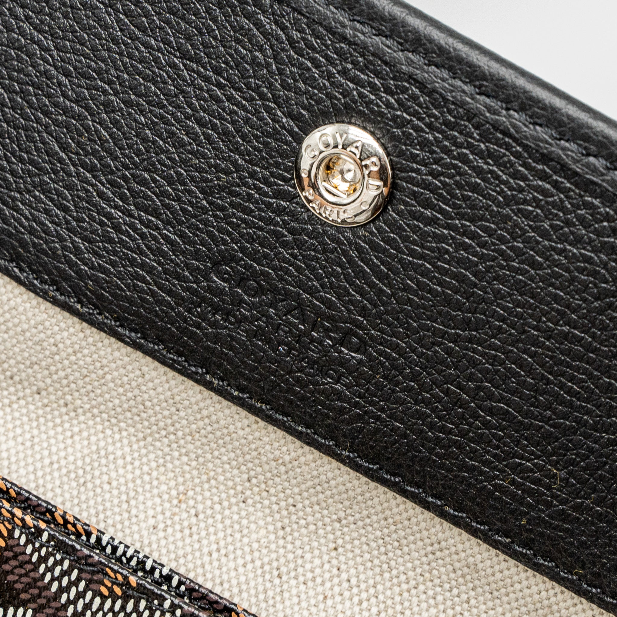 GOYARD SAINT LOUIS PM TOTE BAG GOYARDINE CANVAS SHW