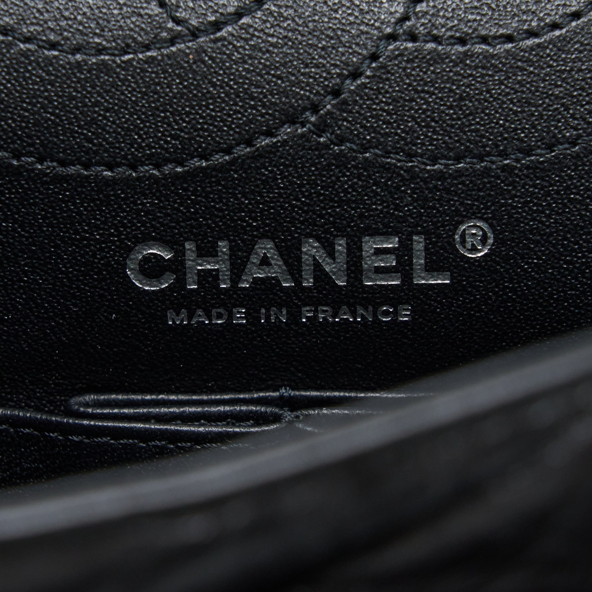CHANEL SMALL 2.55 REISSUE FLAP BAG AGED CALFSKIN SO BLACK WITH BLACK HARDWARE (MICROCHIP)