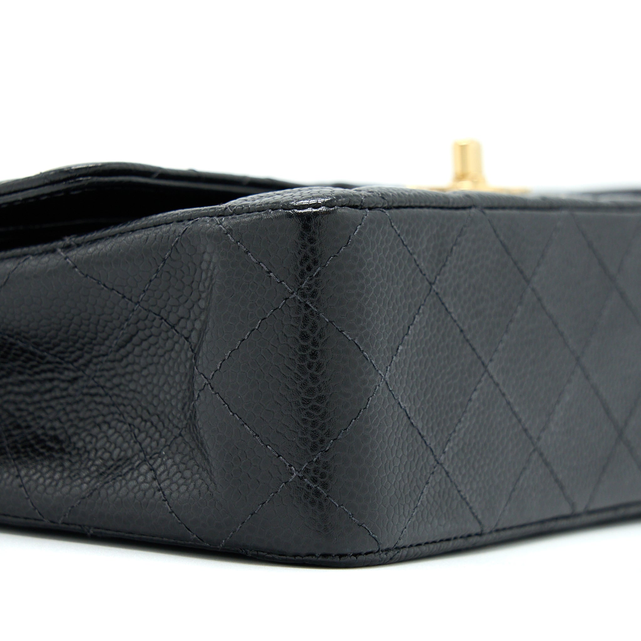 CHANEL CLASSIC DOUBLE FLAP BAG CAVIAR BLACK GHW