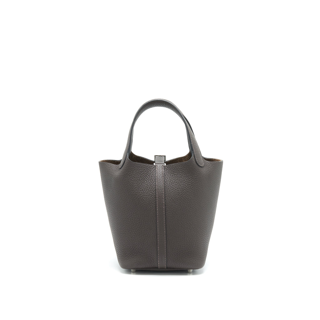 HERMES PICOTIN 18 LOCK BAG EBENE SHW