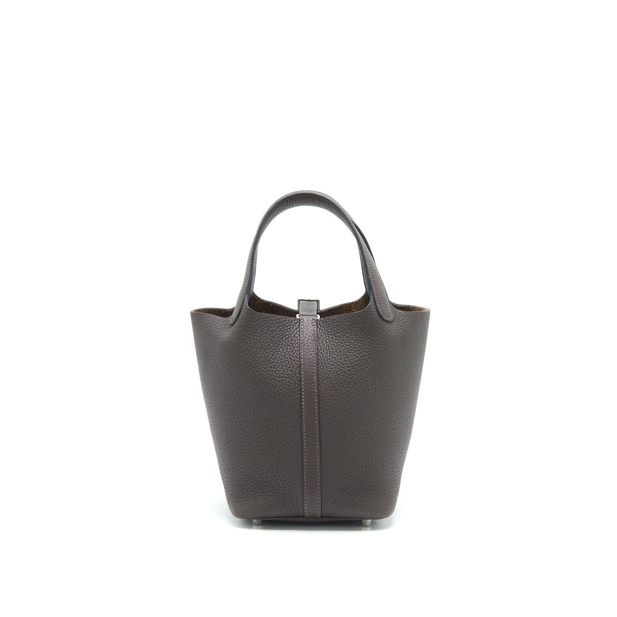 HERMES PICOTIN 18 LOCK BAG EBENE SHW