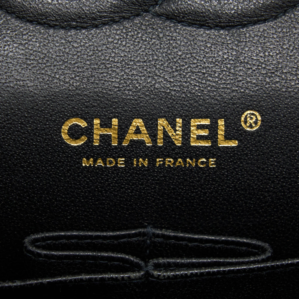CHANEL CLASSIC DOUBLE FLAP BAG CAVIAR BLACK GHW