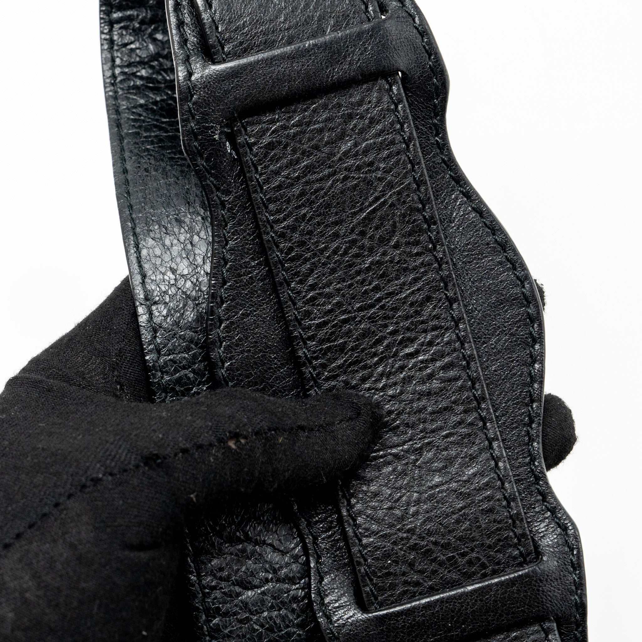 BALENCIAGA GIANT CITY BAG LEATHER BLACK RGHW