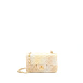 CHANEL 22C MINI RECTANGULAR FLAG BAG GOATSKIN OMBRE BEIGE BRUSHED GHW (MICROCHIP)