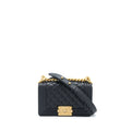 CHANEL SMALL BOY BAG CAVIAR BLACK GHW