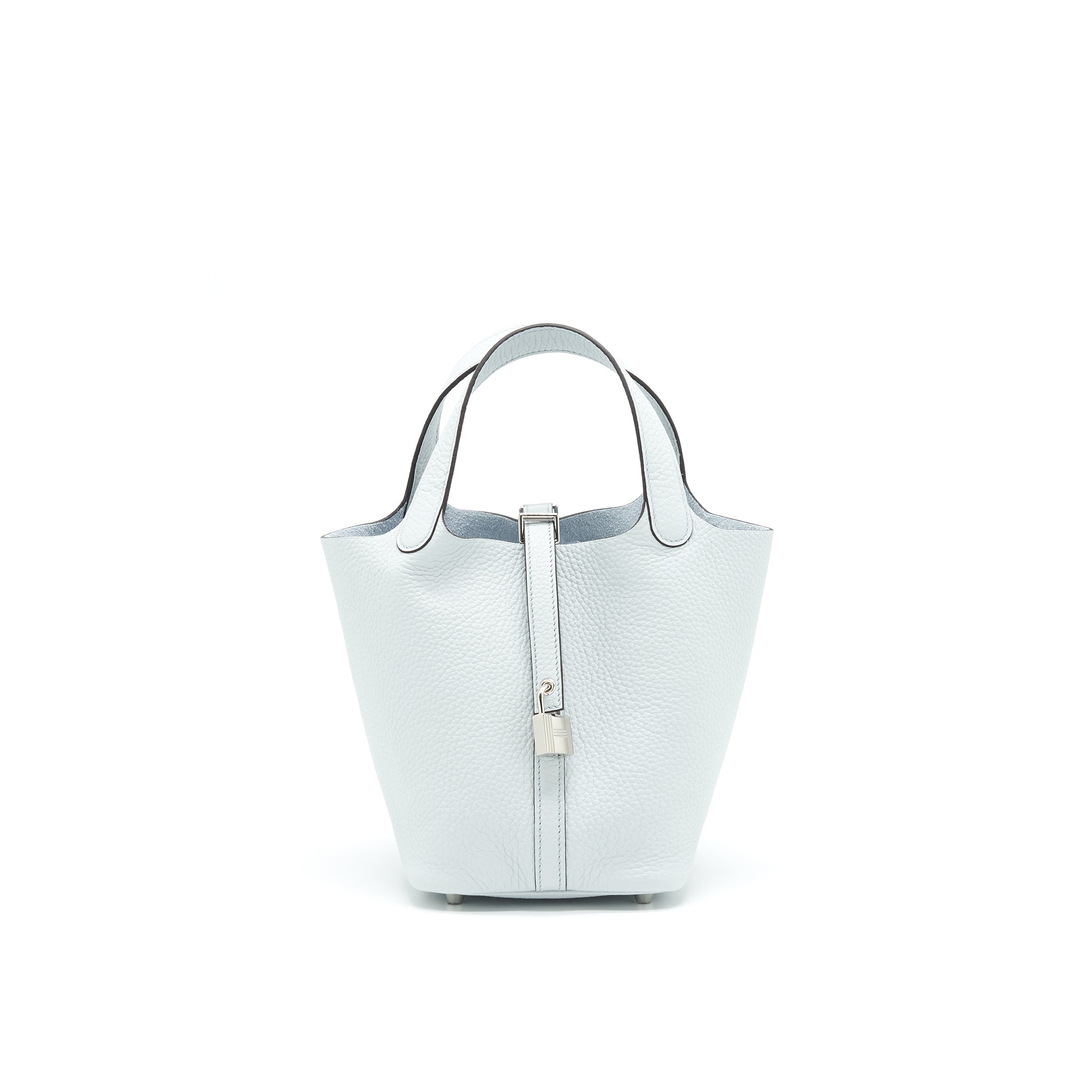 HERMES PICOTIN 18 LOCK BAG BLUE PALE SHW