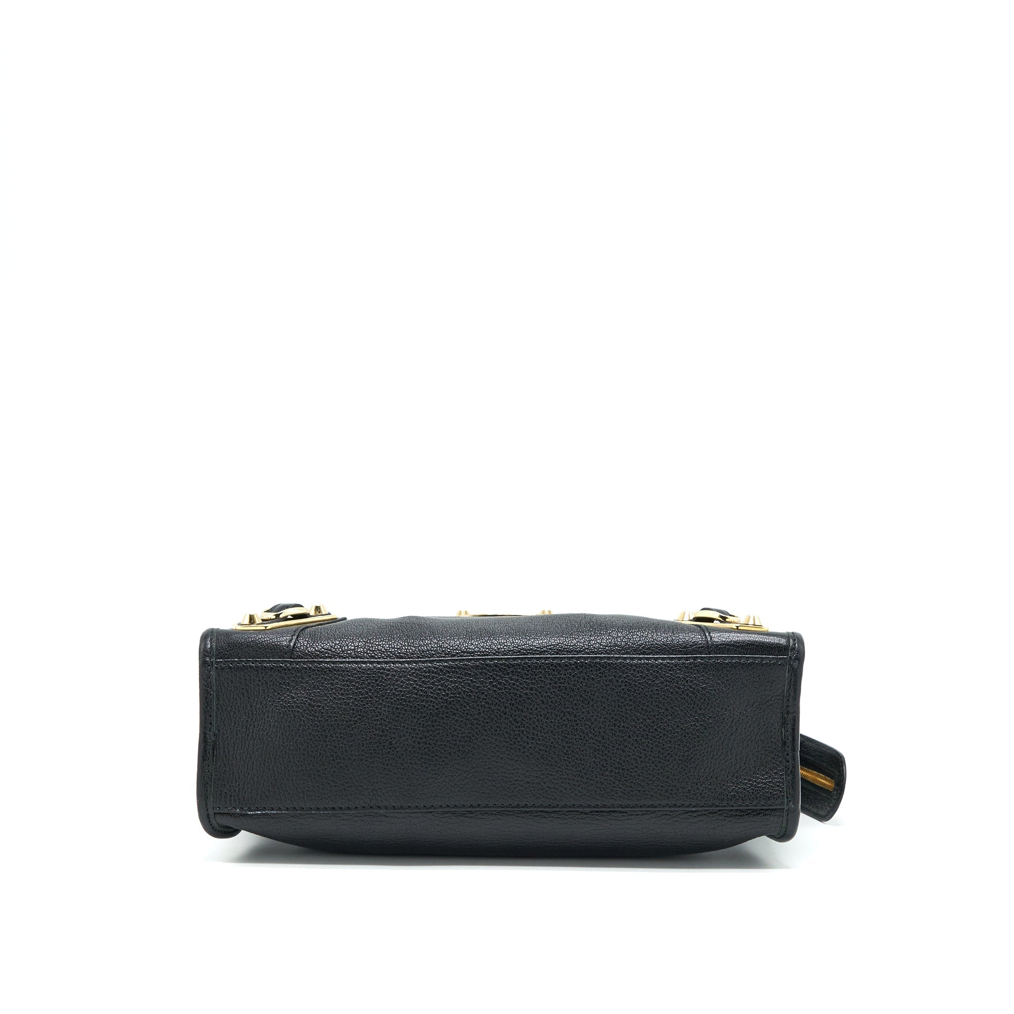 BALENCIAGA METALLIC EDG CITY S BAG BLACK GHW
