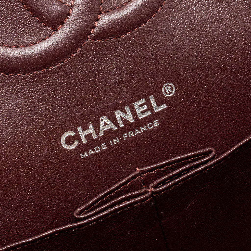 CHANEL MEDIUM CLASSIC DOUBLE FLAP BAG CAVIAR BLACK SHW (MICROCHIP)