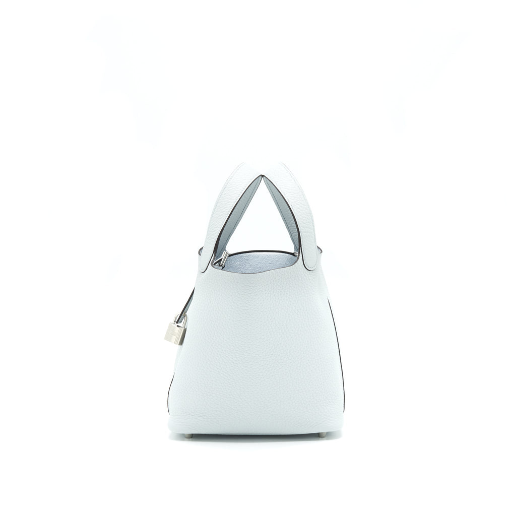 HERMES PICOTIN 18 LOCK BAG BLUE PALE SHW