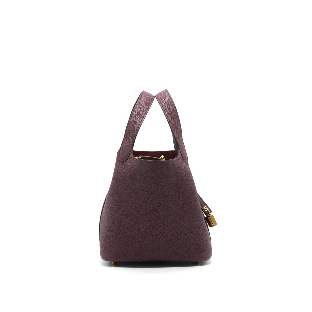 HERMES PICOTIN 18 LOCK BAG 57 BORDEAUX GHW