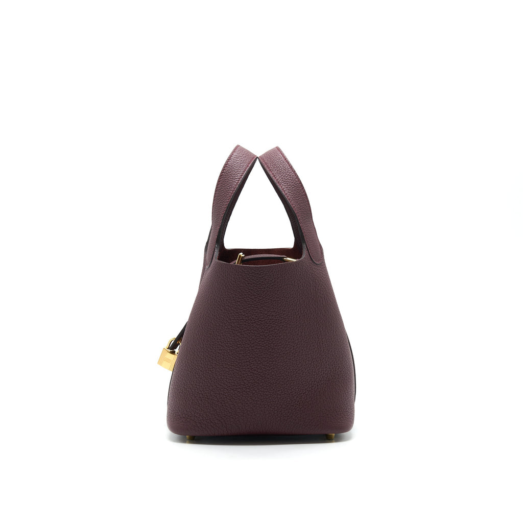 HERMES PICOTIN 18 LOCK BAG 57 BORDEAUX GHW