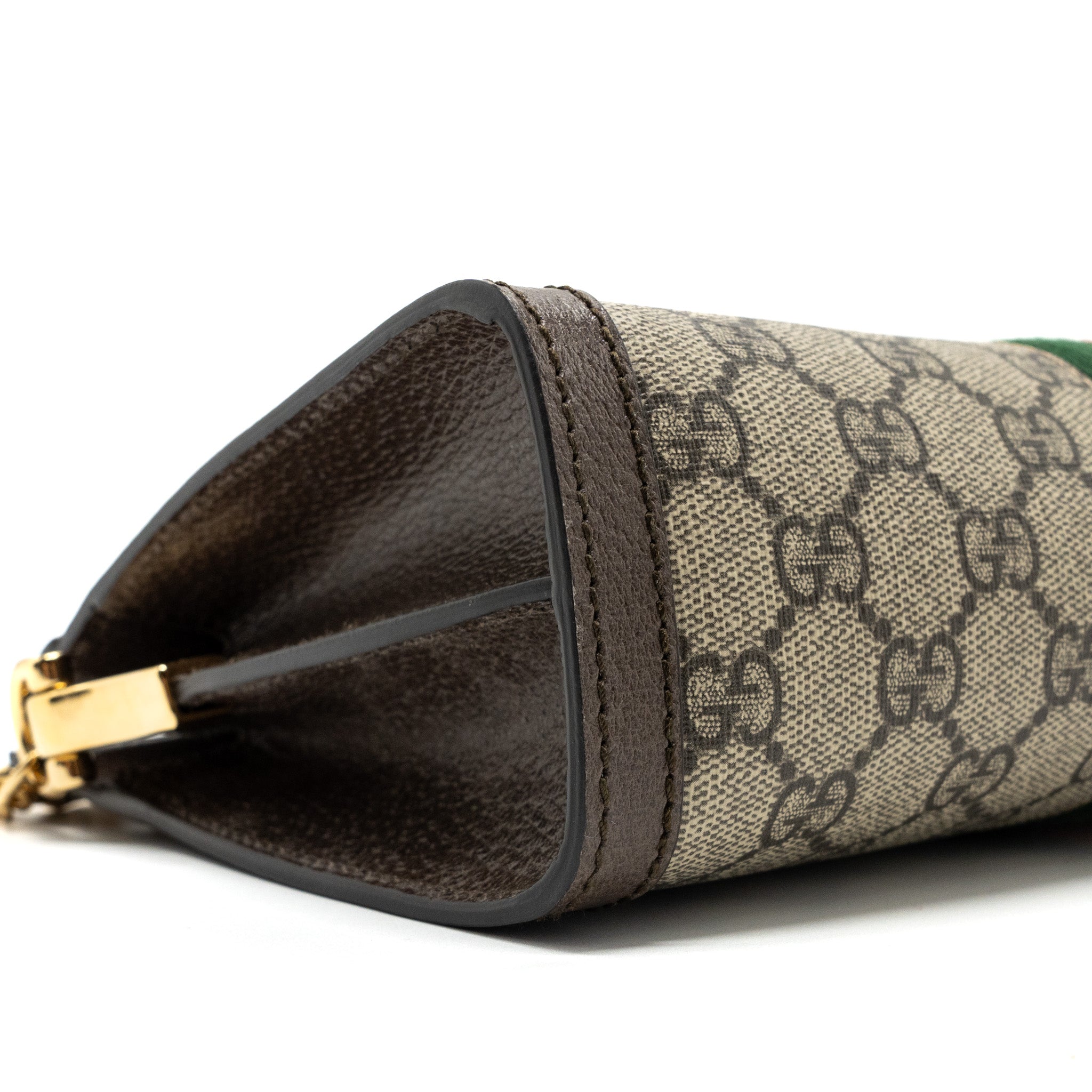 GUCCI OPHIDIA SHOULDER BAG GG SUPREME CANVAS GHW