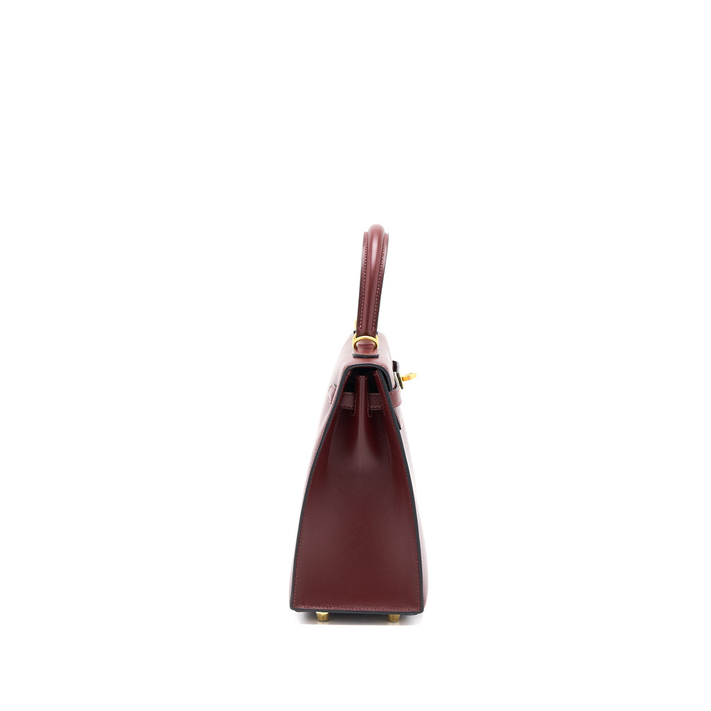 HERMES KELLY 25 SPECIAL ORDER SOMBRERO ROUGE H BRUSHED GHW