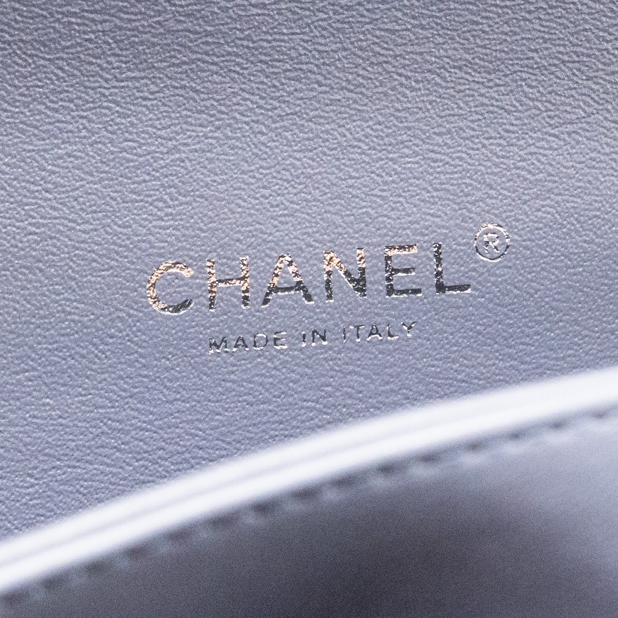 CHANEL MAXI CLASSIC DOUBLE FLAP BAG LAMBSKIN LIGHT PURPLE SHW