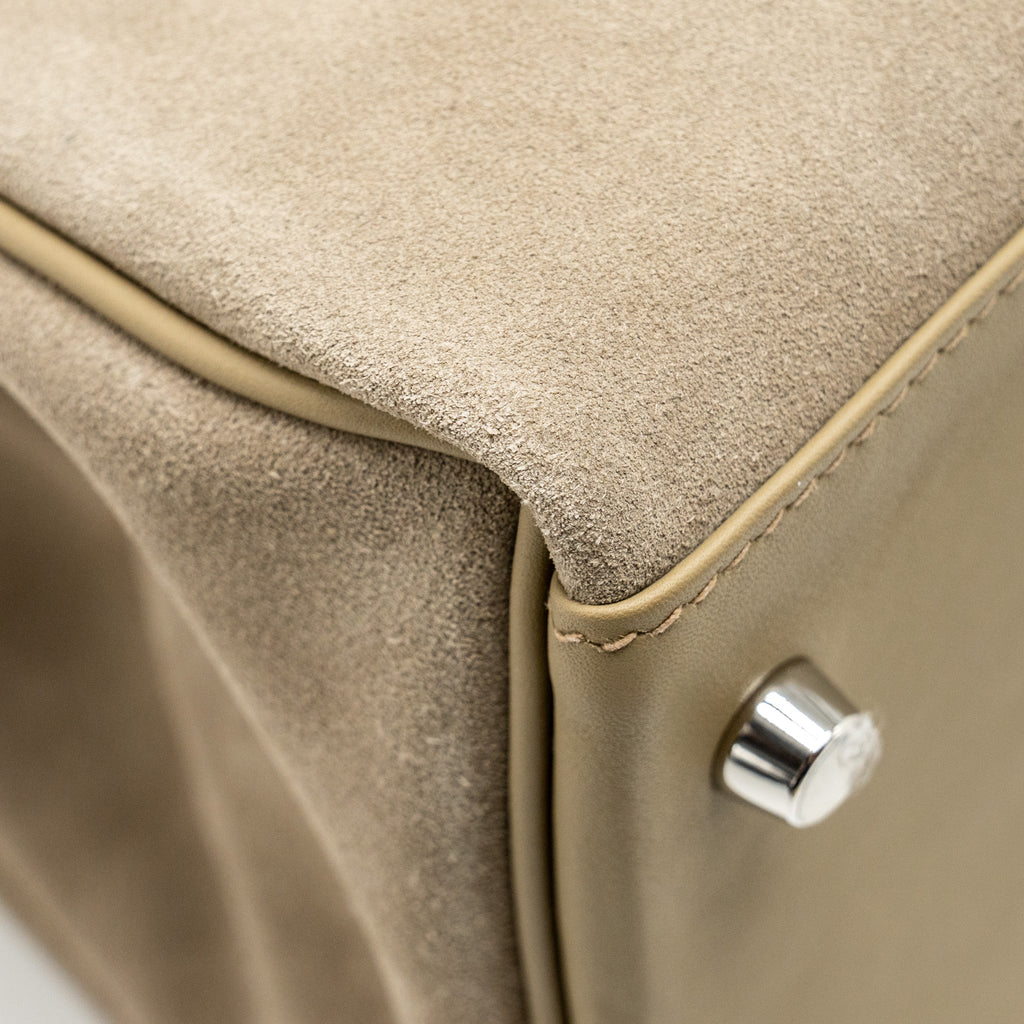 HERMES MAXI KELLY 42 GRIZZLY/SWIFT GRIS CAILLOU / BEIGE MARFA SHW