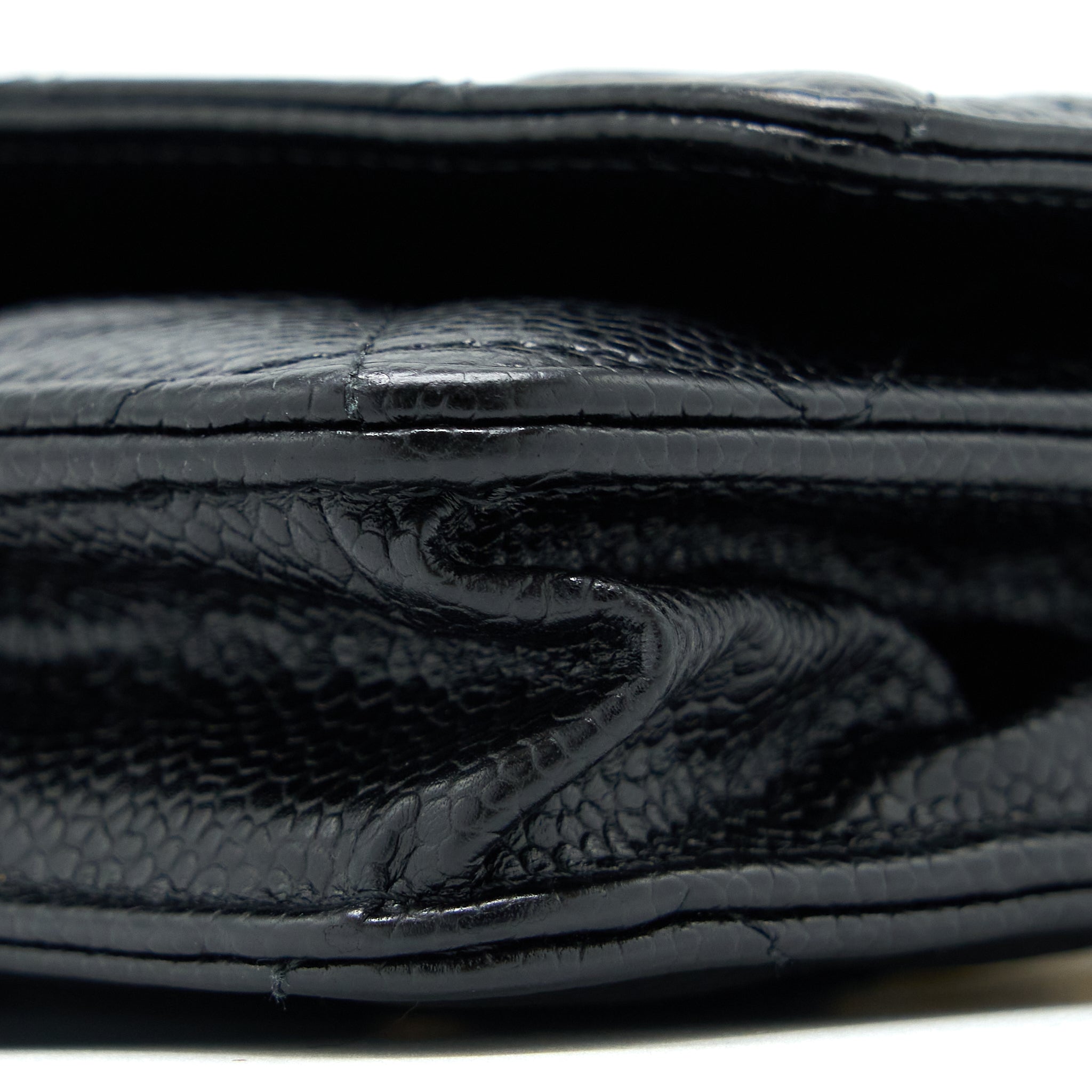 CHANEL CLASSIC WALLET ON CHAIN CAVIAR BLACK GHW