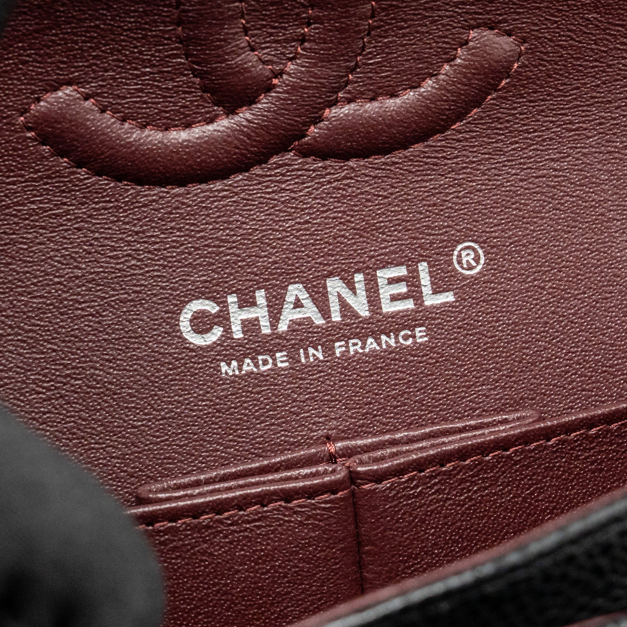 CHANEL SMALL CLASSIC DOUBLE FLAP BAG CAVIAR BLACK SHW