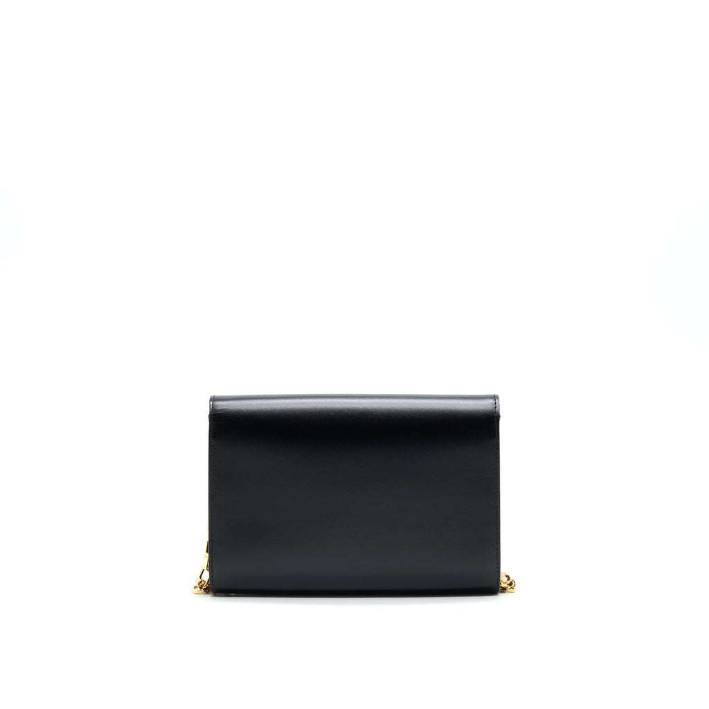 LOUIS VUITTON LOUISE LEATHER BAG IN NOIR
