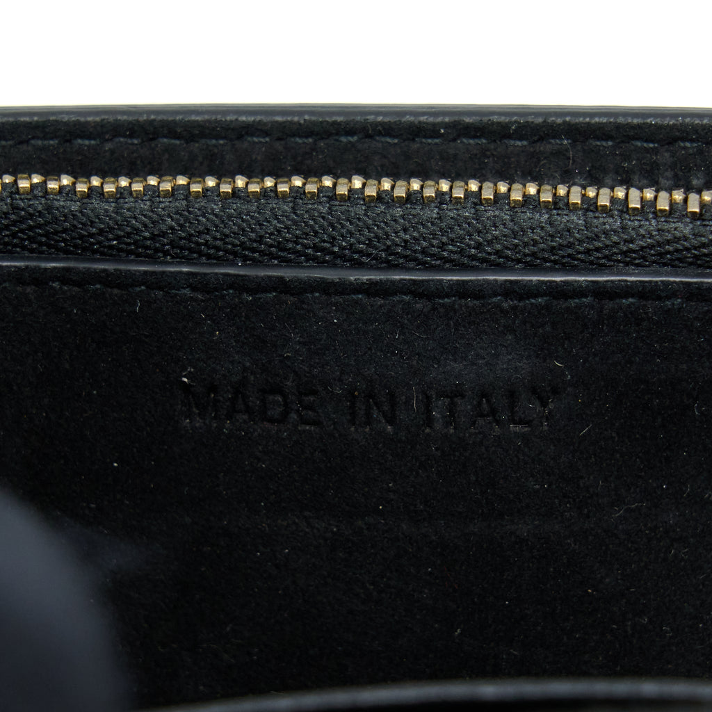 DIOR MINI SADDLE BELT BAG CALFSKIN BLACK GHW