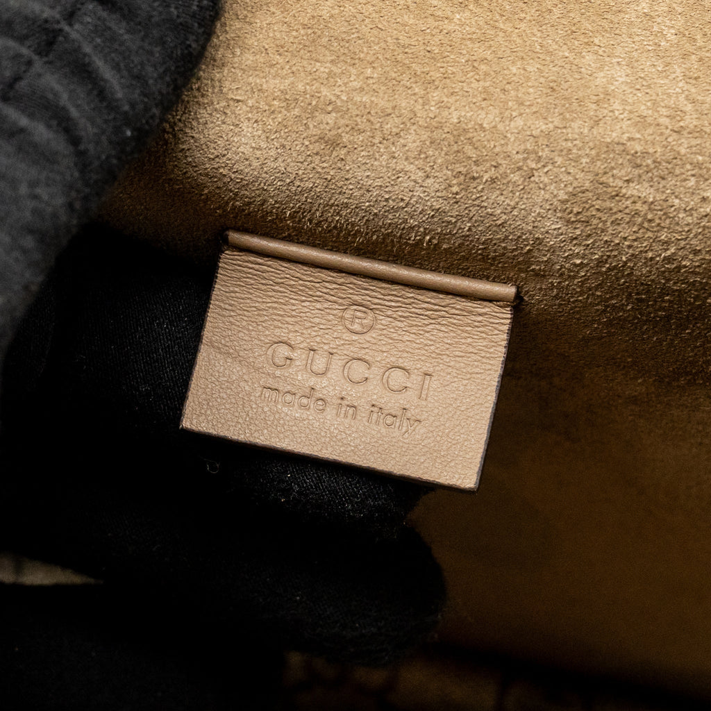 GUCCI MEDIUM EMBROIDERED DIONYSUS SHOULDER BAG GG SUPREME CANVAS/SUEDE LEATHER MULTICOLOUR SHW