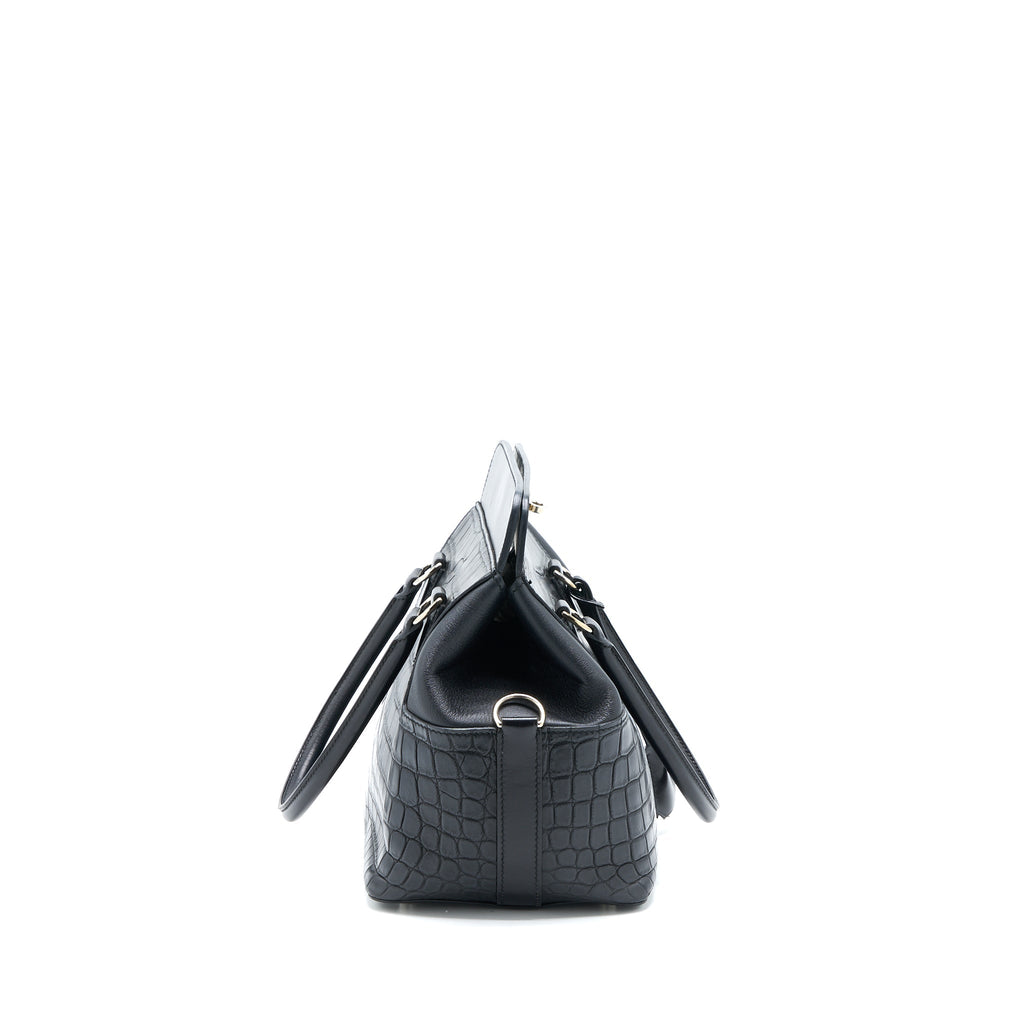 HERMES TOOLBOX 20 MAT CROCODILE/SWIFT BLACK SHW