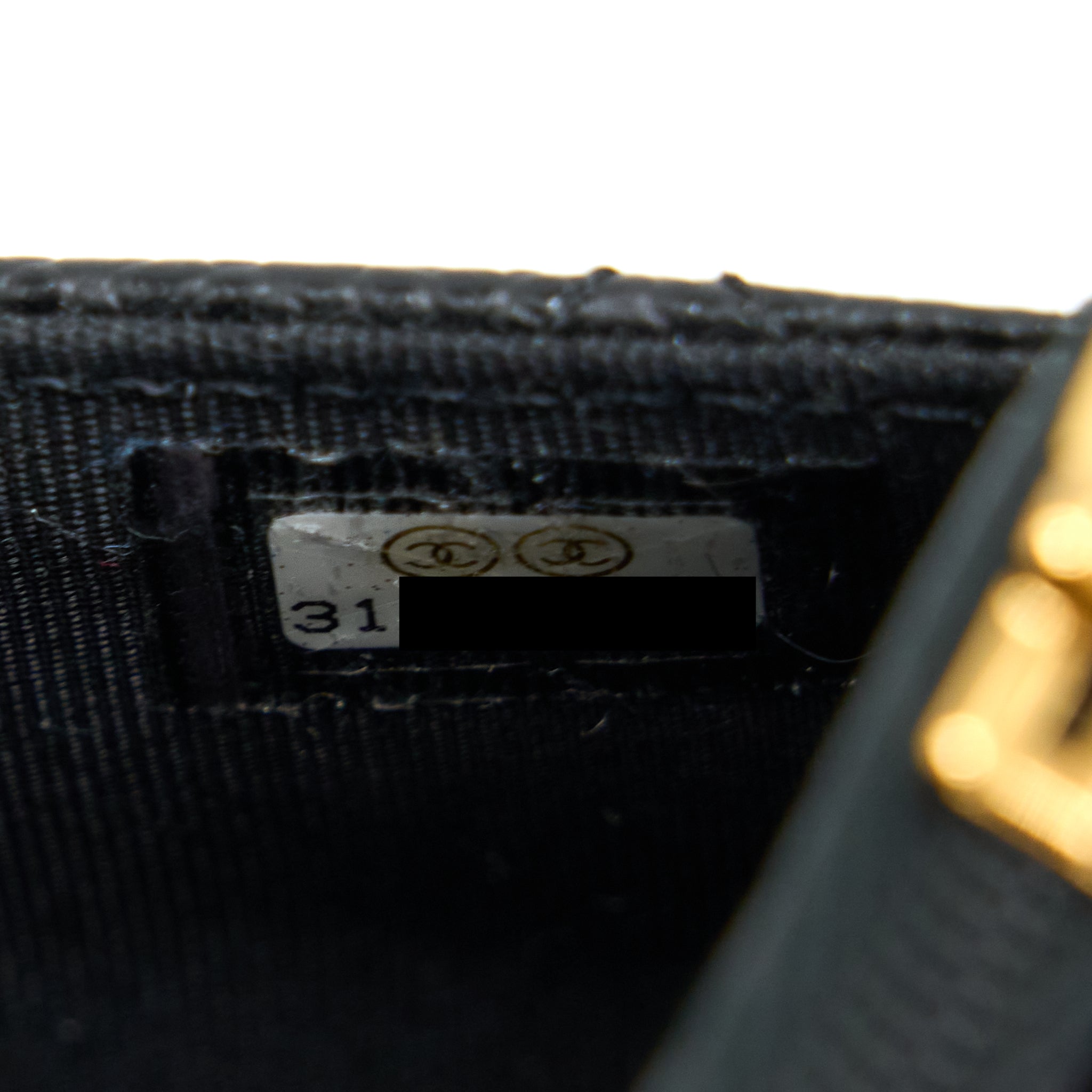 CHANEL CLASSIC WALLET ON CHAIN CAVIAR BLACK GHW