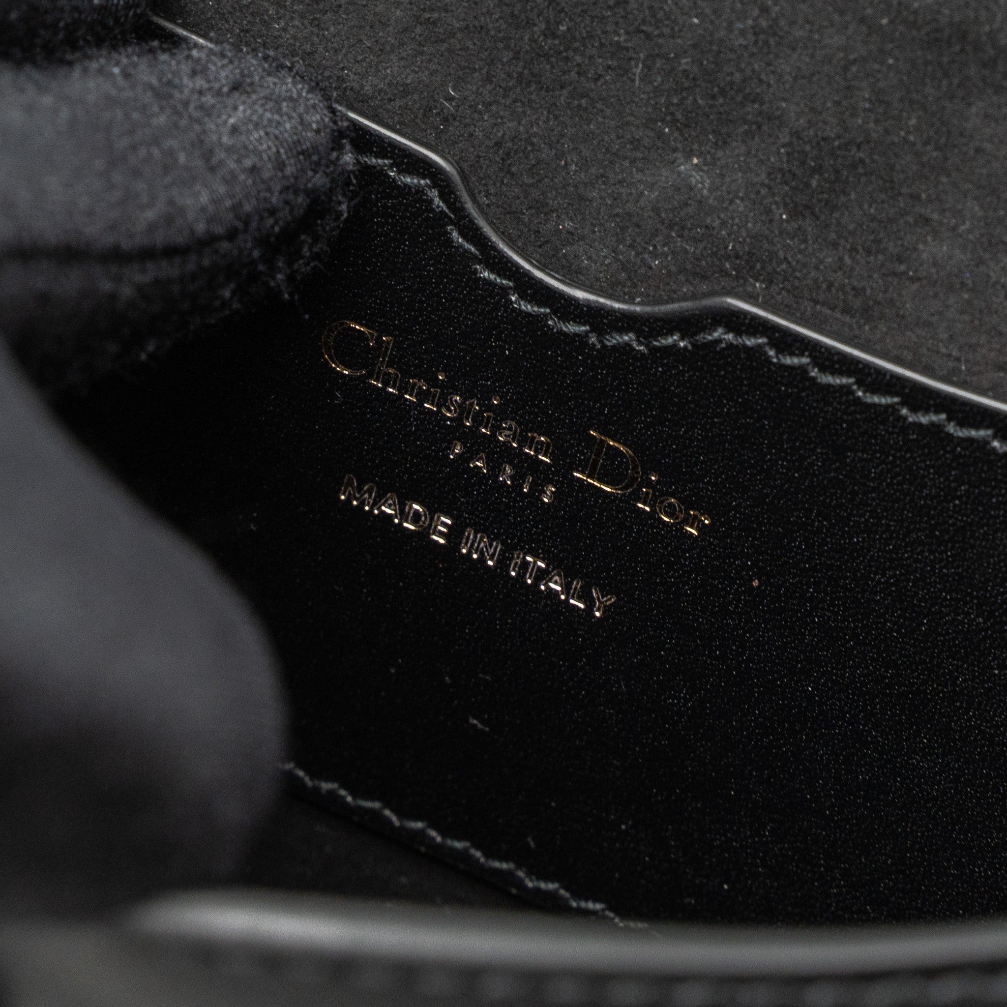 DIOR MEDIUM DIOR BOBBY BAG CALFSKIN BLACK GHW