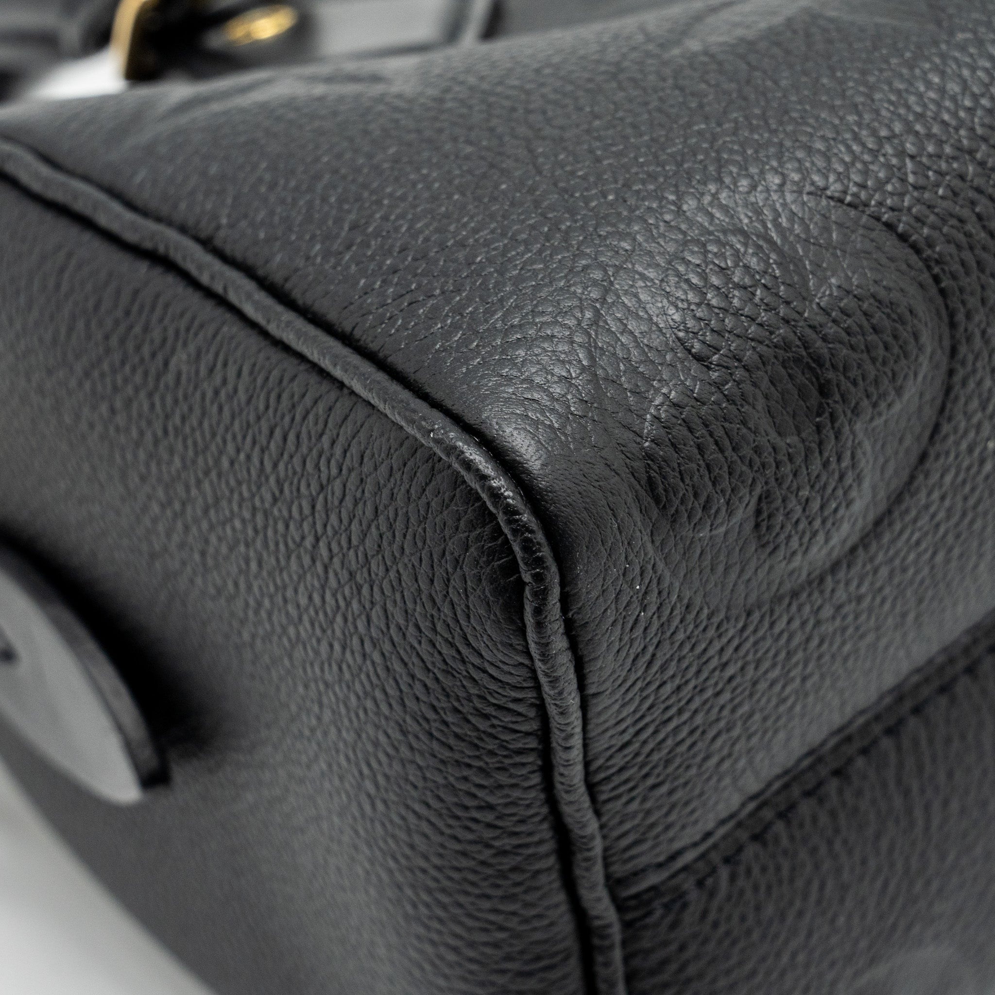 LOUIS VUITTON SPEEDY 20 BANDOULIERE MONOGRAM EMPREINTE BLACK GHW