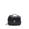 CHANEL MEDIUM BUSINESS AFFINITY CAVIAR BLACK LGHW(MICROCHIP)