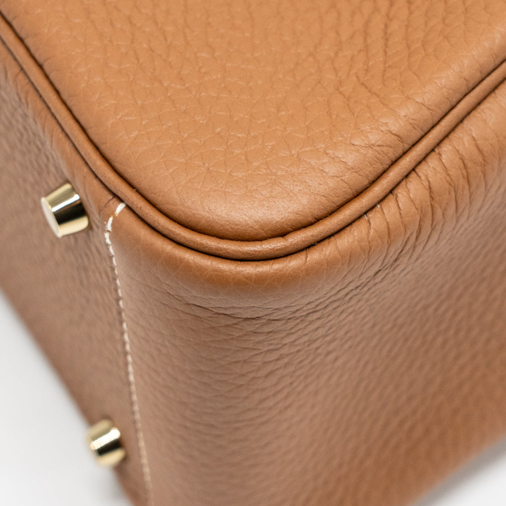 HERMES MINI LINDY II CLEMENCE GOLD GHW