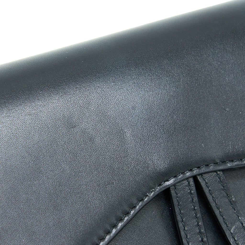 DIOR MINI SADDLE BELT BAG CALFSKIN BLACK GHW