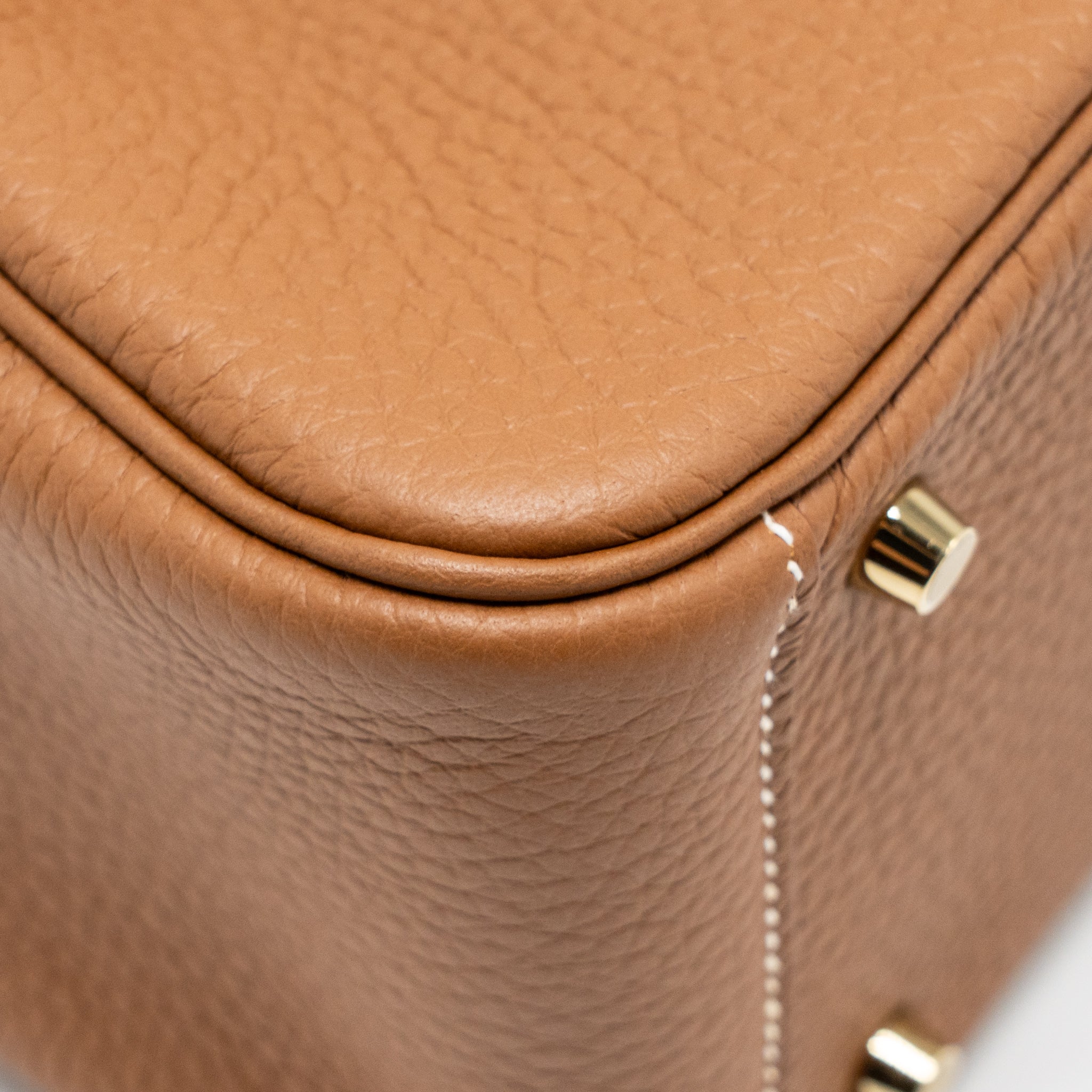 HERMES MINI LINDY II CLEMENCE GOLD GHW