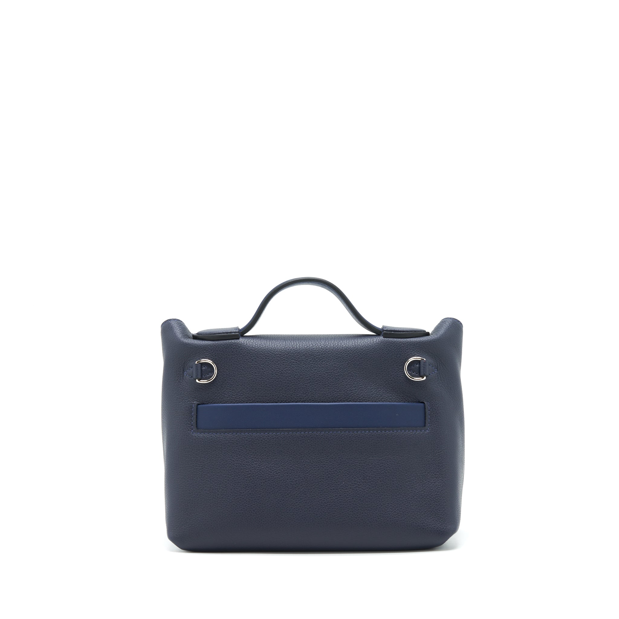 HERMES MINI 24/24 2424-21 BAG SWIFT BLUE NUIT/BLUE NAVY SHW