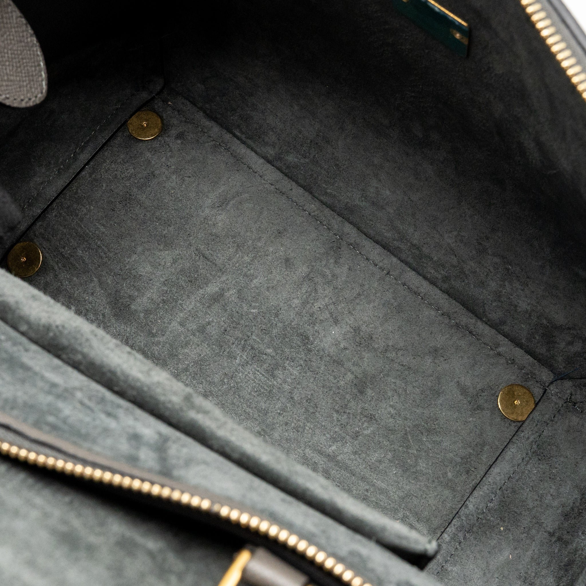 CELINE MINI BELT BAG GRAINED CALFSKIN GREY GHW