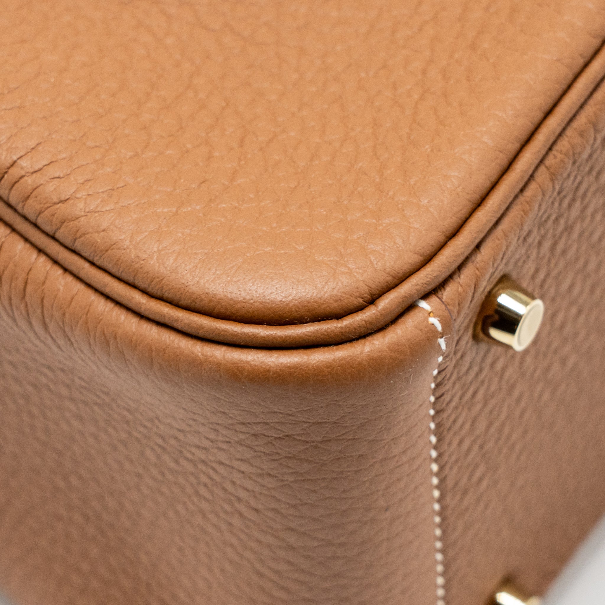 HERMES MINI LINDY II CLEMENCE GOLD GHW