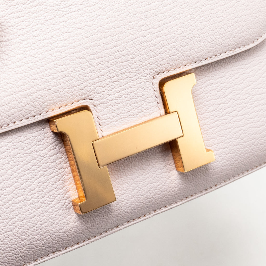 HERMES MINI CONSTANCE CHÈVRE MYSORE MAUVE PALE RGHW