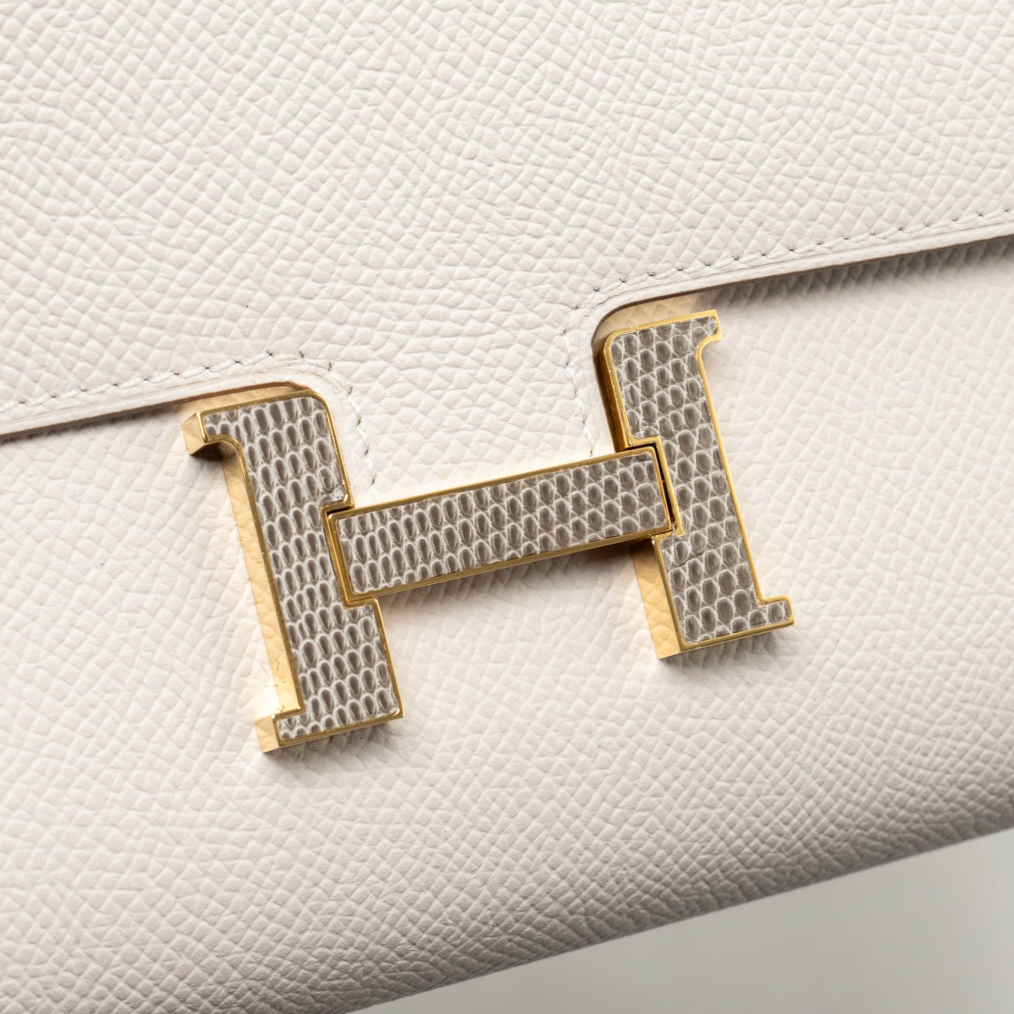 HERMES CONSTANCE TO GO EPSOM/LIZARD GRIS PALE/GRIS TOURTERELLE GHW