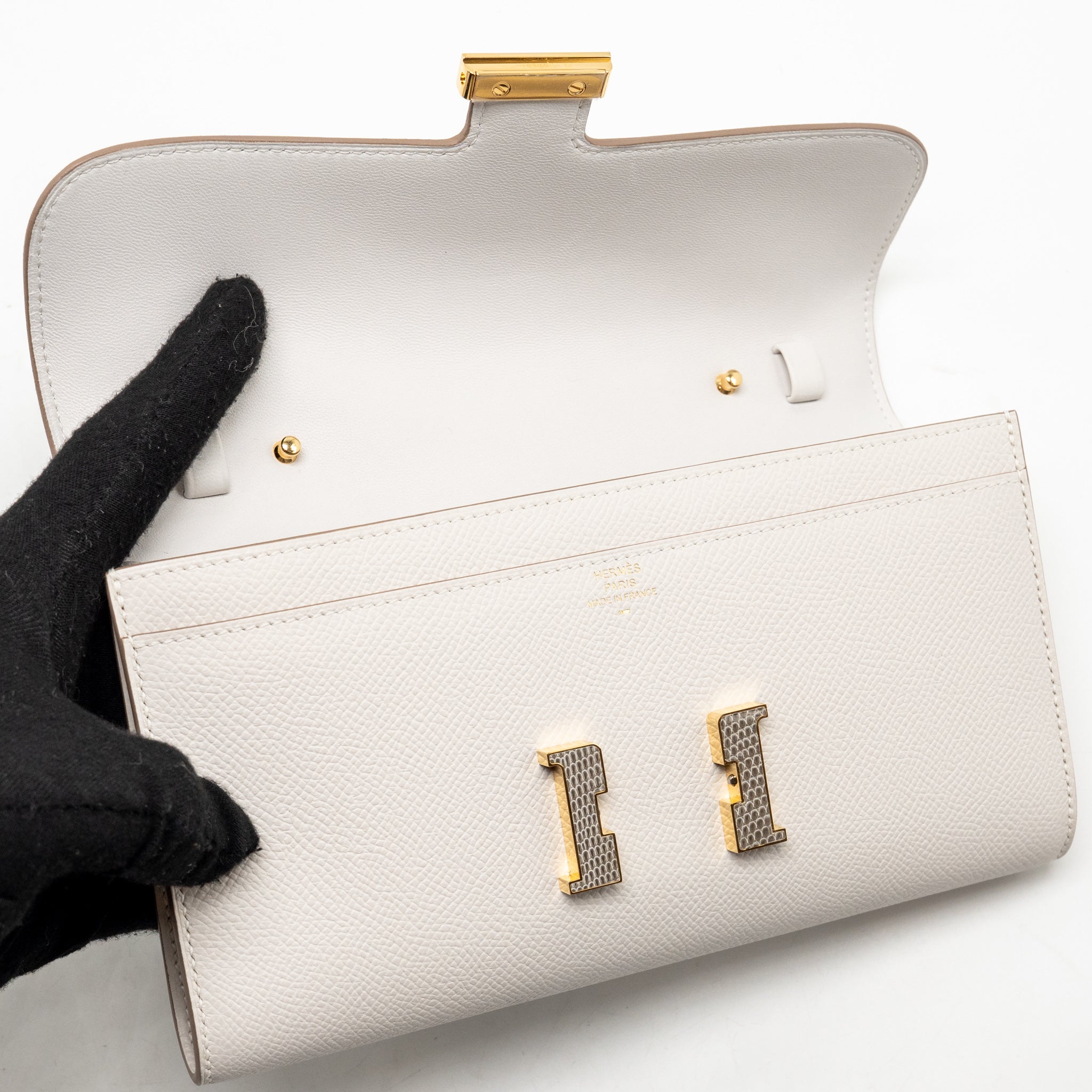 HERMES CONSTANCE TO GO EPSOM/LIZARD GRIS PALE/GRIS TOURTERELLE GHW