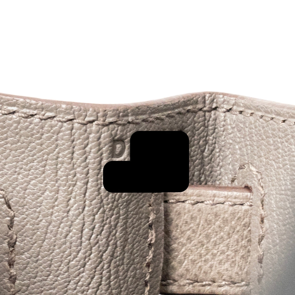 HERMES KELLY 28 EPSOM GRIS ETAIN GHW