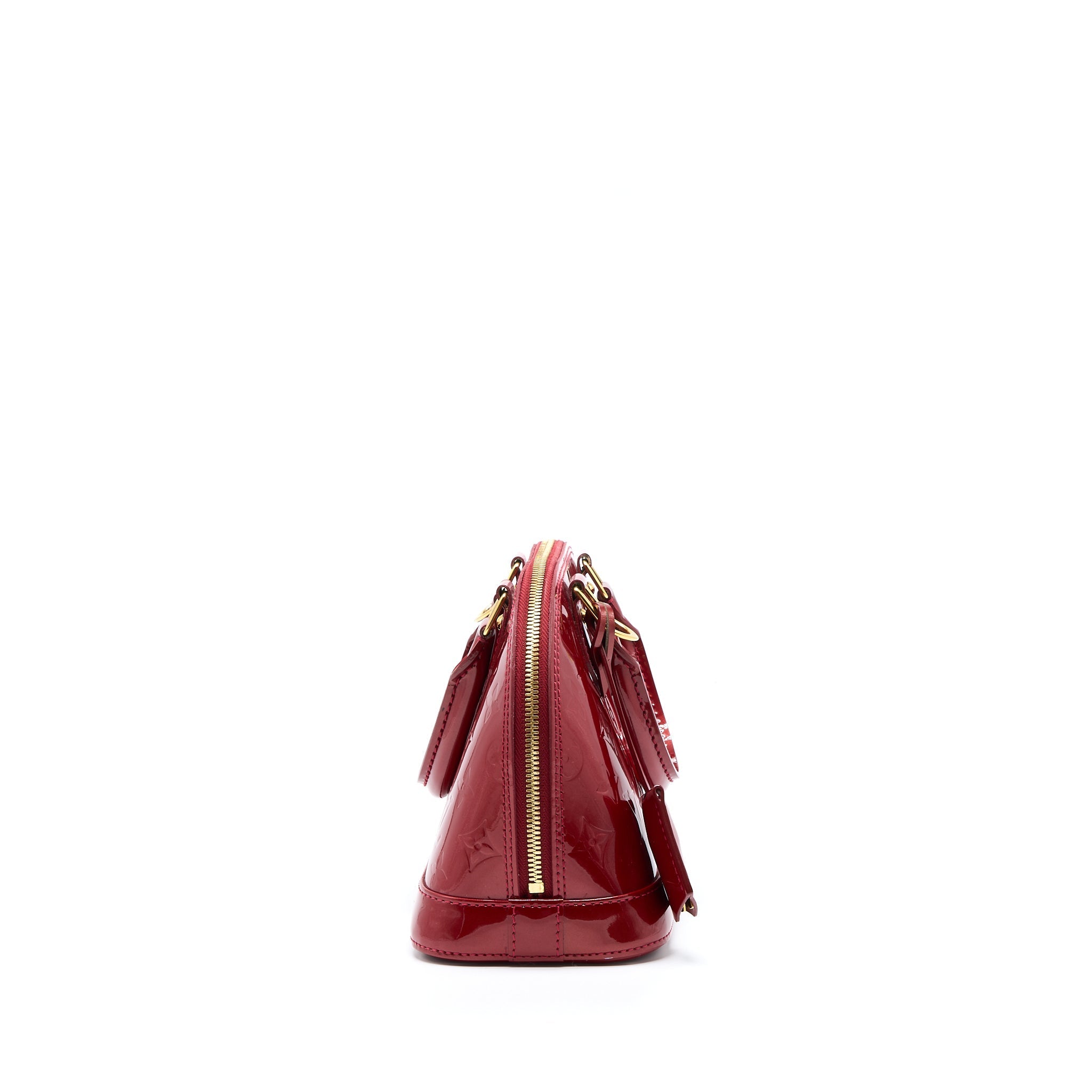 LOUIS VUITTON ALMA BB PATENT RED GHW