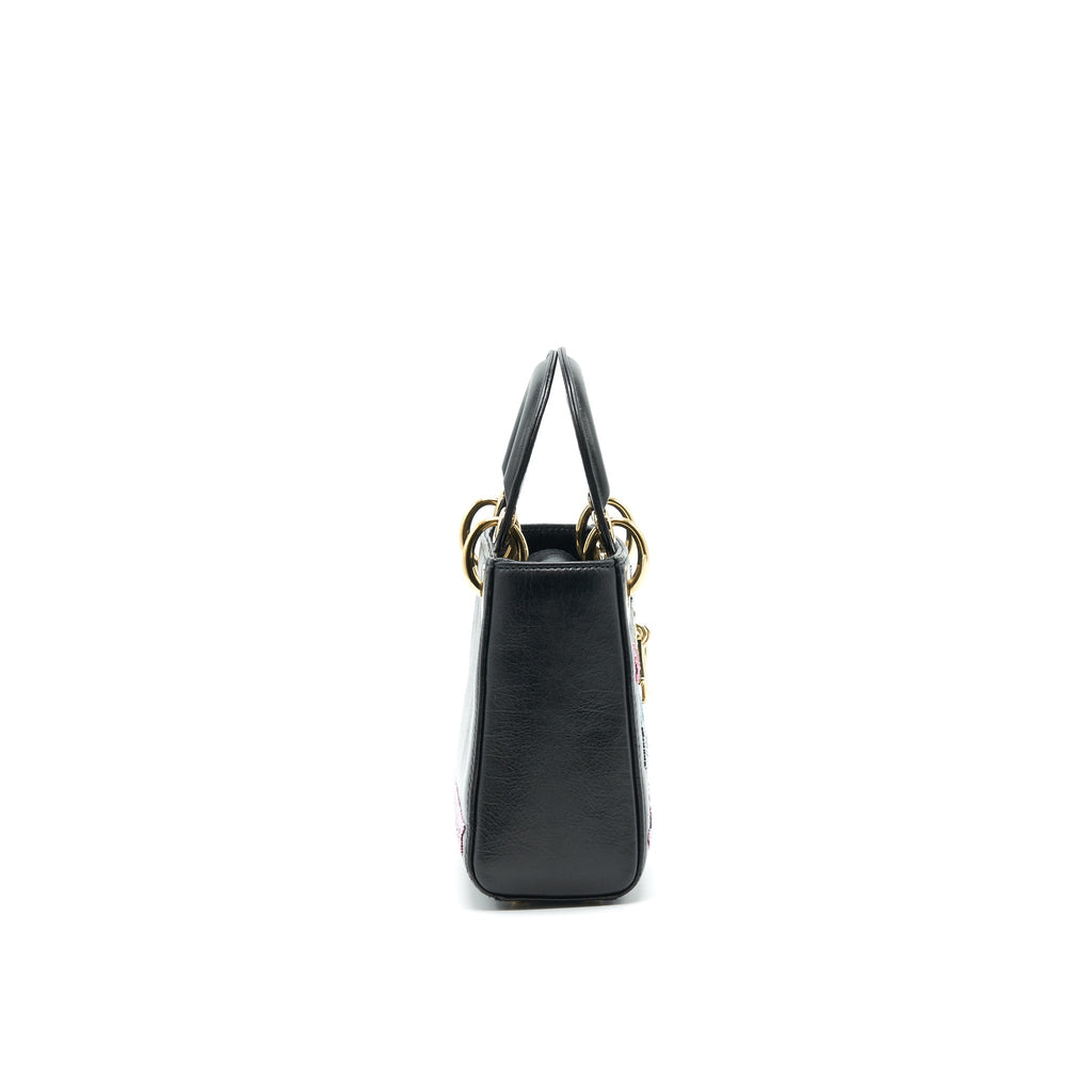 DIOR MINI LADY DIOR LIMITED EDITION BLACK LGHW
