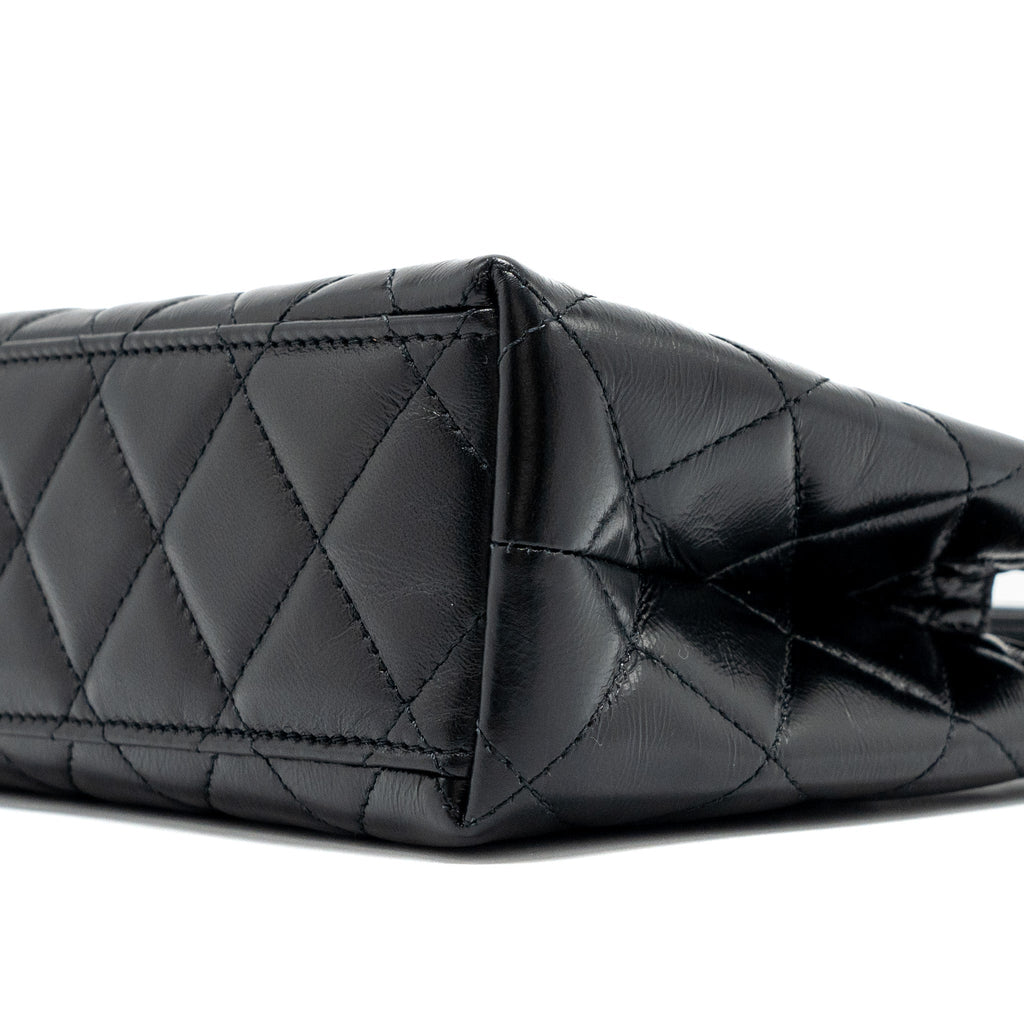 CHANEL 24P MINI SHOPPING TOTE/ KELLY BAG CALFSKIN BLACK GHW (MICROCHIP)