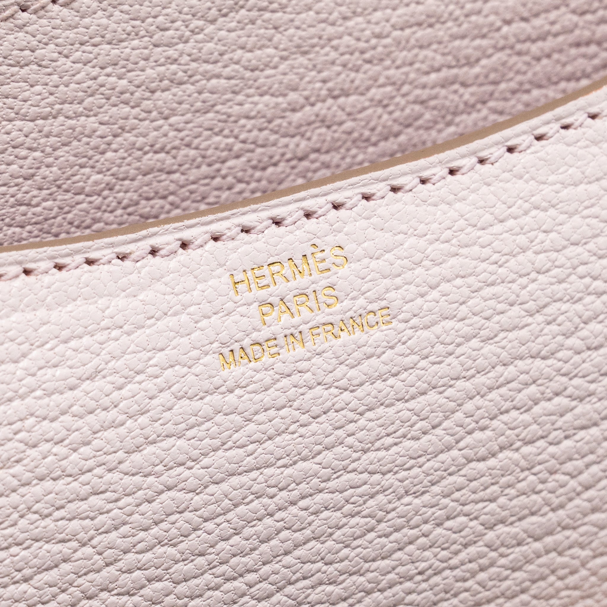 HERMES MINI CONSTANCE CHÈVRE MYSORE MAUVE PALE RGHW