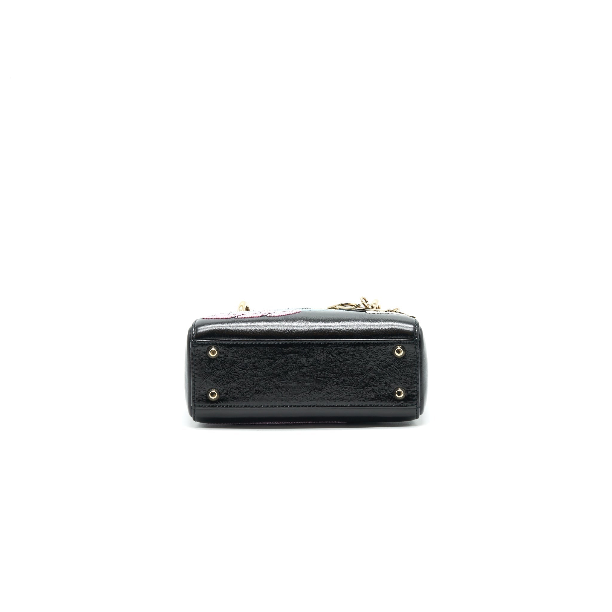 DIOR MINI LADY DIOR LIMITED EDITION BLACK LGHW