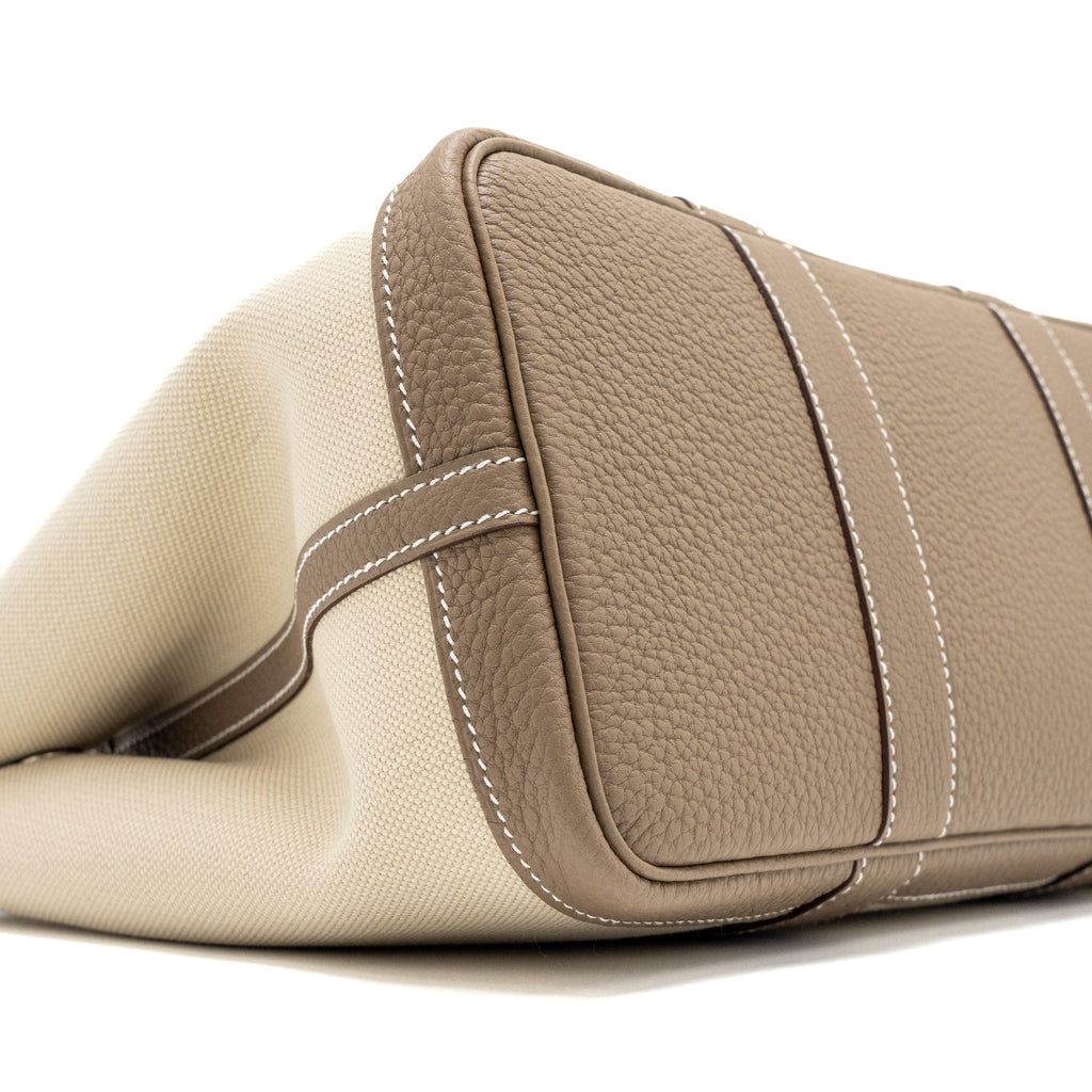 HERMES GARDEN PARTY 30 CANVAS/NEGONDA BETON/ETOUPE SHW