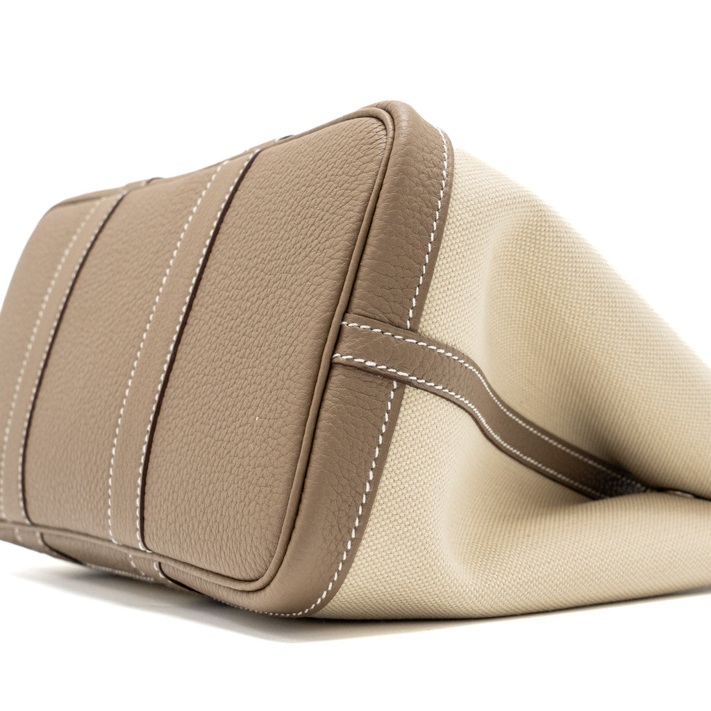 HERMES GARDEN PARTY 30 CANVAS/NEGONDA BETON/ETOUPE SHW