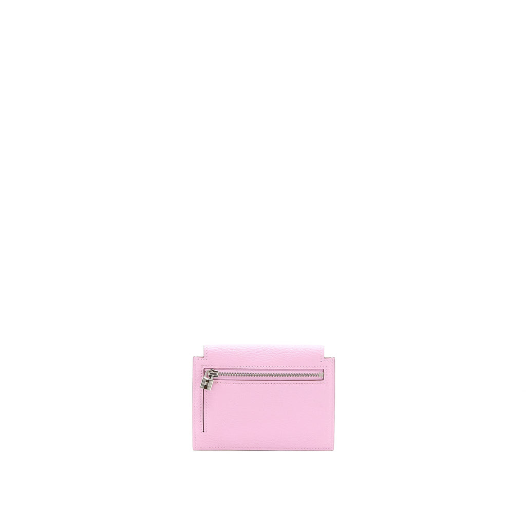 HERMES KELLY POCKET COMPACT CHEVRE MYSORE X9 MAUVE SYLVESTRE SHW